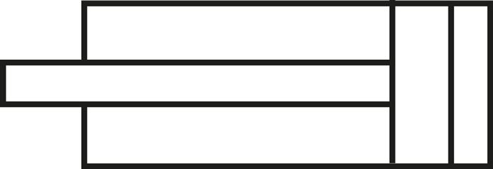 Schematic symbol: without magnetic piston